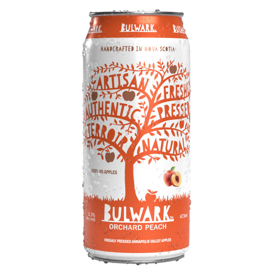 Bulwark Orchard Peach Craft Cider 5.3%, 473ml Can