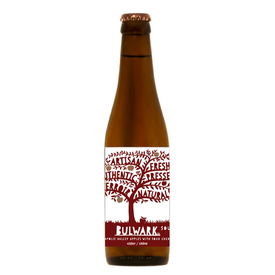 Bulwark Sour Cherry Craft Cider 8.0%, 330ml Bottle