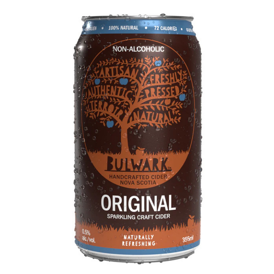 Bulwark Original Non-Alc Craft Cider 0.5%, 355ml Can