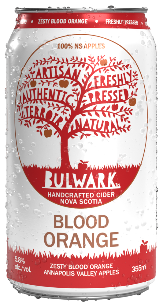 Bulwark Blood Orange Craft Cider 5.8%, 355ml Can
