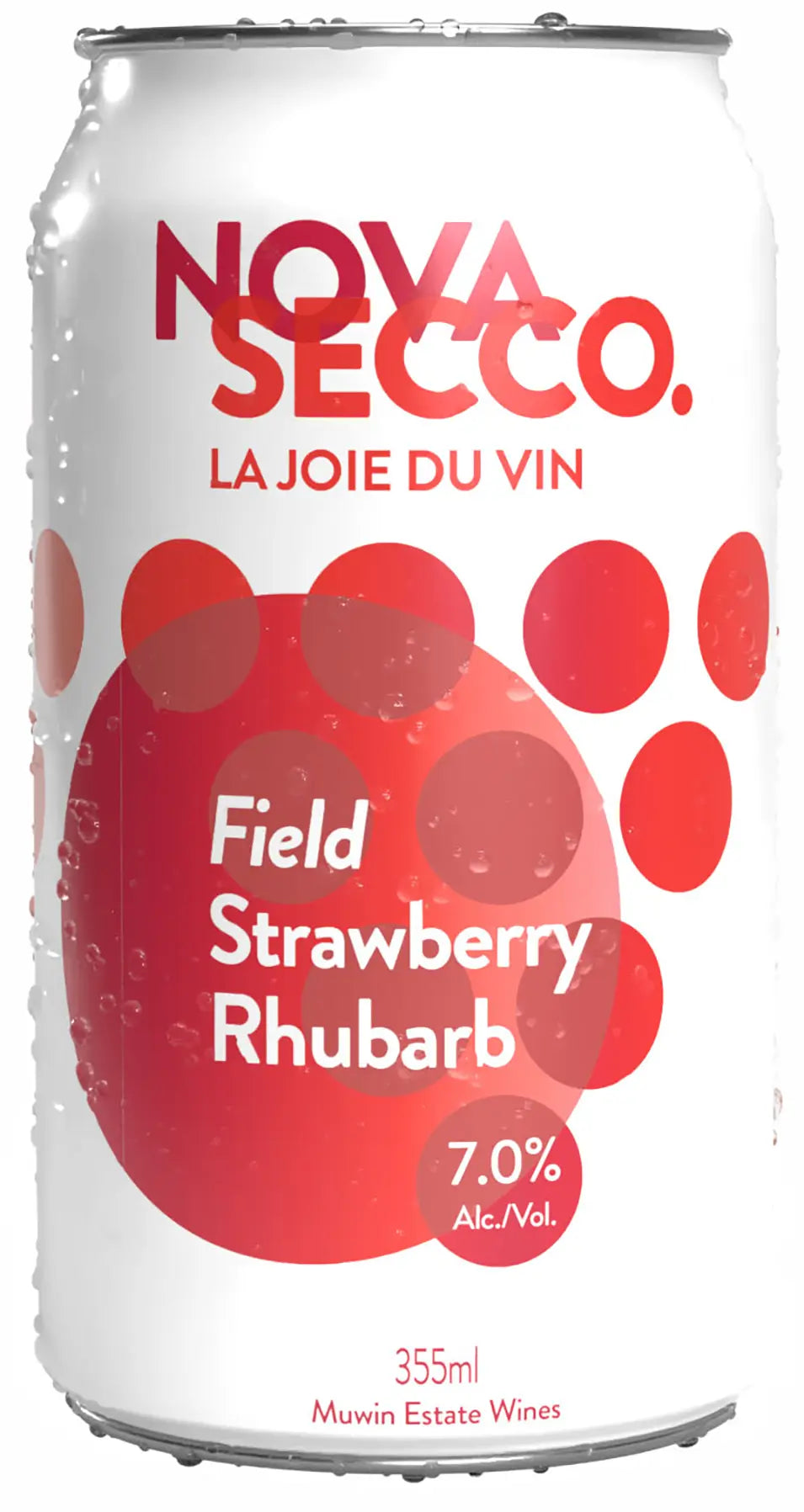 Novasecco Strawberry Rhubarb Wine Cocktail 7%, 355ml Can