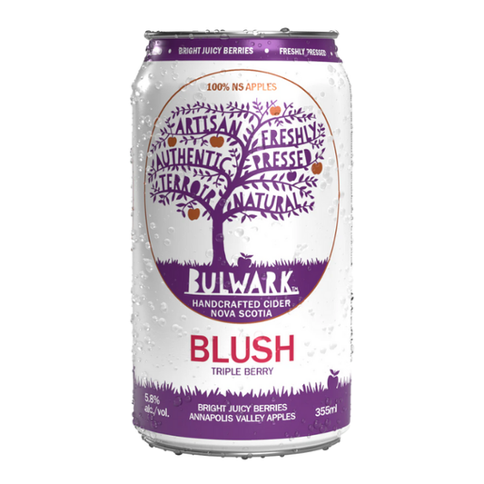 Bulwark Blush Triple Berry Craft Cider 5.8%, 355ml Can