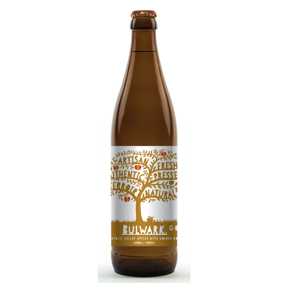 Bulwark Gold Craft Cider 5.8%, 500ml Bottle