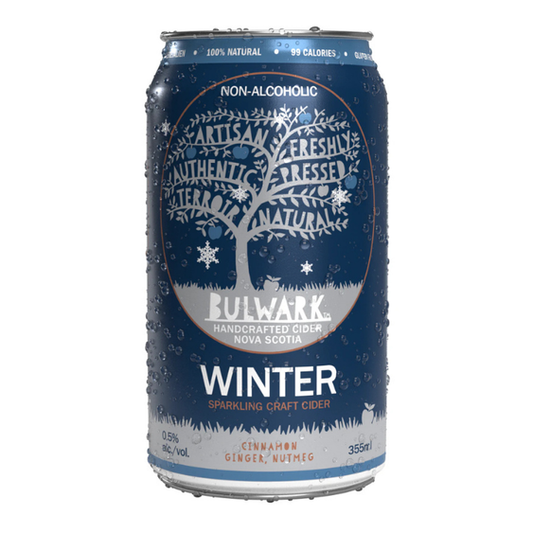 Bulwark Winter Non-Alc Craft Cider 0.5%, 355ml Can