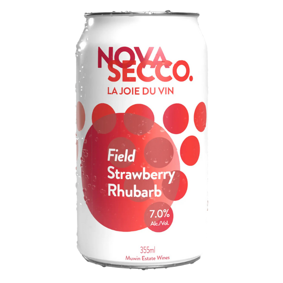 Novasecco Strawberry Rhubarb Wine Cocktail 7%, 355ml Can