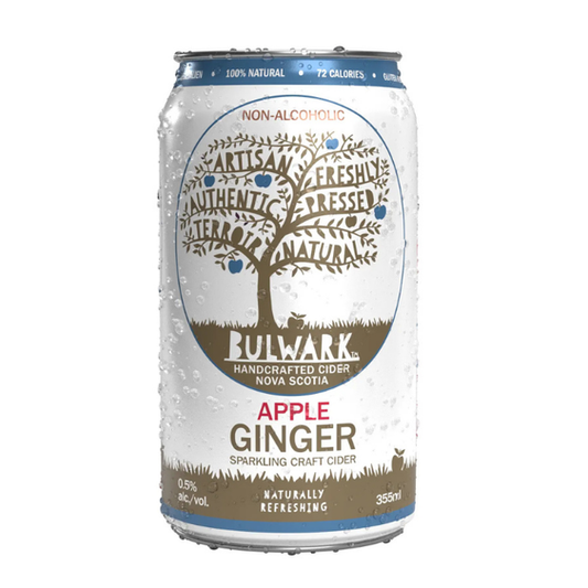 Bulwark Apple Ginger Non-Alc Craft Cider 0.5%, 355ml Can