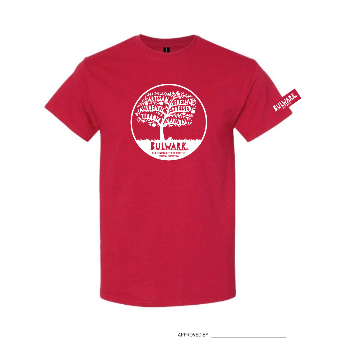 Bulwark Tree Logo T-Shirt - Antique Cherry Red