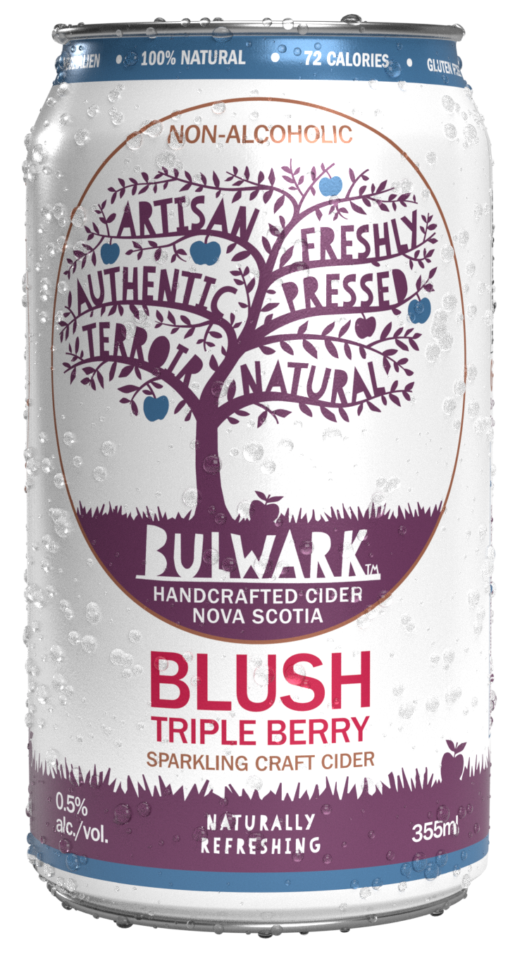 Bulwark Blush Craft Cider 0.5%, 4x355ml Cans