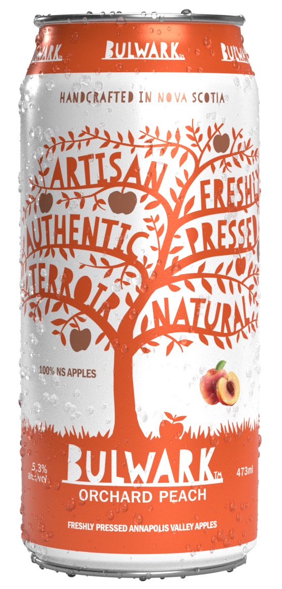 Bulwark  Orchard Peach Craft Cider 5.3%, 473ml Can