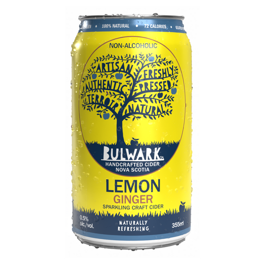 Bulwark Lemon Ginger Craft Cider 0.5%, 355ml Can