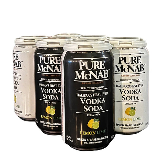 Pure McNab Lemon Lime Vodka Soda 5%, 6 X 355ml Cans