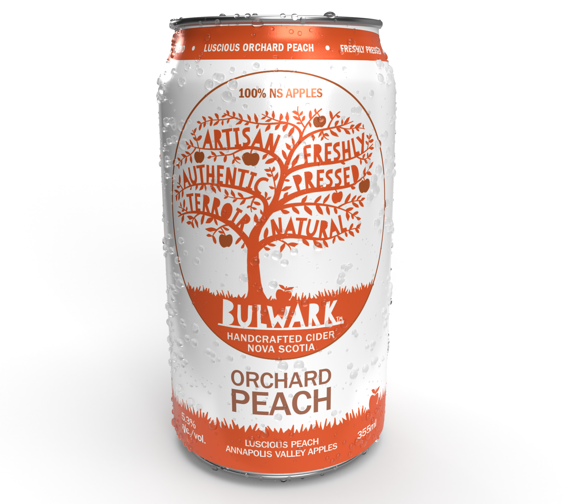 Bulwark Craft Cider Orchard Peach 5.3% 355ml can