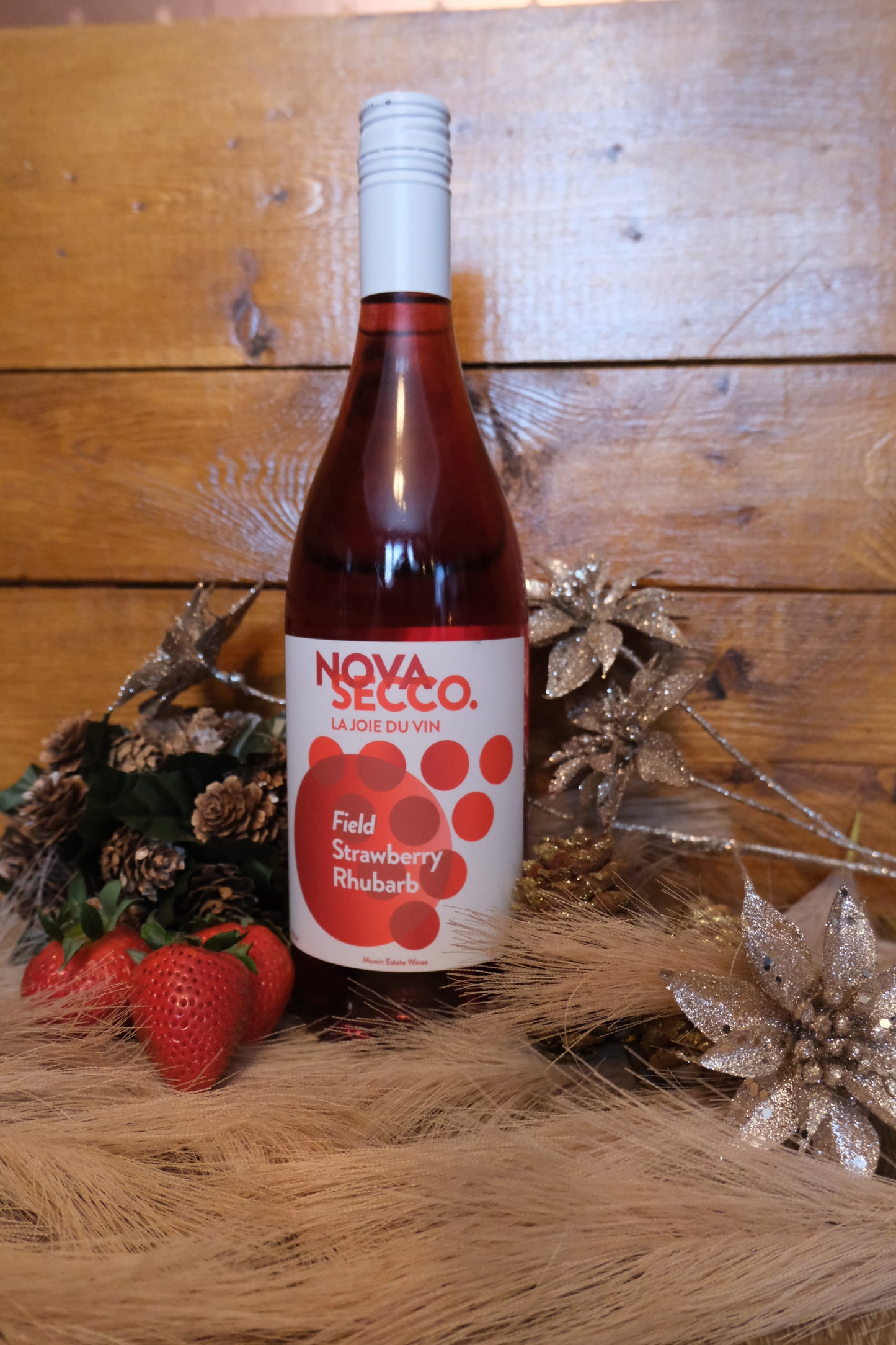 Novasecco Field Strawberry Rhubarb Wine 9%, 750ml Bottle